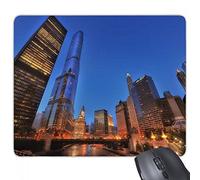 beatChong Goma Mousepad del Juego Alfombrilla de ratón Regalo City Stars el Cielo Nocturno del rectángulo Antideslizante