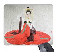 beatChong Goma Mousepad del Juego Alfombrilla de ratón Regalo de Belleza clásica China de Estilo Acuarela rectángulo Antideslizante