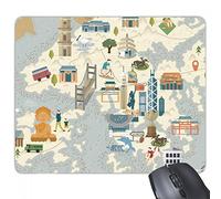 beatChong Goma Mousepad del Juego Alfombrilla de ratón Regalo de Hong Kong de Bicicletas Local de Visita en China del rectángulo Antideslizante