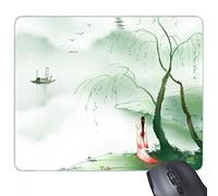 beatChong Goma Mousepad del Juego Alfombrilla de ratón Regalo del Estilo Acuarela China Frente al mar La Tristeza del rectángulo Antideslizante