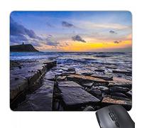 beatChong Goma Mousepad del Juego Alfombrilla de ratón Regalo del océano Piedra Agua Ciencia Nature Picture rectángulo Antideslizante