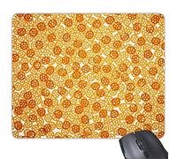 beatChong Goma Mousepad del Juego Alfombrilla de ratón Regalo en Forma de Rueda Snacks Deliciosa Comida Fondo de Pantalla Rectangular Antideslizante