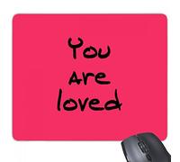 beatChong Goma Mousepad del Juego Alfombrilla de ratón Regalo Eres Amado Cita Inspirada Refranes rectángulo Antideslizante