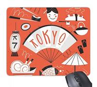 beatChong Goma Mousepad del Juego Alfombrilla de ratón Regalo Geisha Sushi japón Tokio Cultura Japonesa Estilo rectángulo Antideslizante