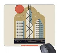 beatChong Goma Mousepad del Juego Alfombrilla de ratón Regalo Hong Kong Victoria Rectangular Antideslizante