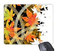 beatChong Goma Mousepad del Juego Alfombrilla de ratón Regalo Maple Leaf Geometría del Modelo de Flores del rectángulo Antideslizante