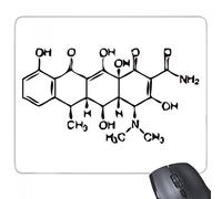 beatChong Goma Mousepad del Juego Alfombrilla de ratón Regalo Molecular química orgánica Estructura atómica ilustración del rectángulo Antideslizante