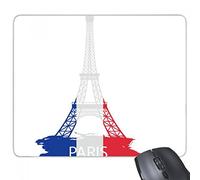 beatChong Goma Mousepad del Juego Alfombrilla de ratón Regalo Torre Eiffel parís Francia país Ciudad Silueta Rectangular Antideslizante