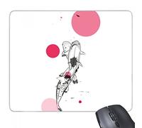 beatChong Goma Mousepad del Juego Alfombrilla de ratón Regalo tradición Pareja China Pescado rectángulo Antideslizante