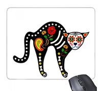beatChong Goma Mousepad del Juego Alfombrilla de ratón Terror Ambiente Negro Cat Bone corazón del rectángulo Antideslizante