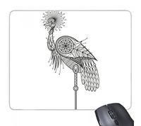 beatChong Goma Mousepad Oficina del Juego Alfombrilla de ratón Regalo Belleza del pájaro Valiente Pluma Antideslizante