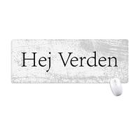 beatChong Hola Danés Antideslizante Alfombrilla De Ratón Oficina Grande Mundo del Juego Extendido Bordes Titched Regalo Estera Ordenador