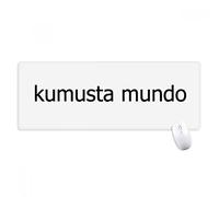 beatChong Hola Filipino Antideslizante Alfombrilla De Ratón Oficina Grande Mundo del Juego Extendido Bordes Titched Regalo Estera Ordenador