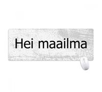 beatChong Hola Finlandés Antideslizante Alfombrilla De Ratón Oficina Grande Mundo del Juego Extendido Bordes Titched Regalo Estera Ordenador