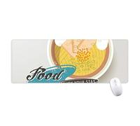 beatChong Hong Kong China Ramen Alfombrilla De Ratón Antideslizante Grandes Oficinas Titched Bordes Juego Extendido Regalo Estera Ordenador