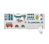 beatChong Hong Kong Valiosa Antideslizante Oficina Alfombrilla De Ratón Gran Juego Extendido Cosas Que Visitan Bordes Titched Regalo Estera Ordenador