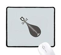 beatChong Instrumentos Pipa De Porcelana Patrón Antideslizante Negro De La Oficina del Juego Alfombrilla De Ratón Bordes Cosidos Regalo