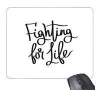 beatChong La Lucha por la Vida Cita del rectángulo de Goma Antideslizante Mousepad del Juego Alfombrilla de ratón Regalo