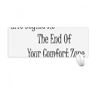 beatChong La Vida Comienza Al Final De Su Mousepad Antideslizante Oficina Grande Juego Extendido Zona De Confort Bordes Titched Regalo Estera Ordenador