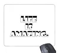 beatChong La Vida es increíble rectángulo de Goma Antideslizante Mousepad del Juego Alfombrilla de ratón Regalo