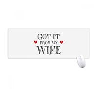 beatChong Lo Consiguió Desde El Primer Día Mi Mujer De San Valentín Presente Antideslizante Alfombrilla De Ratón Gran Juego Extendido Bordes De Oficina Titched Regalo Estera Ordenador