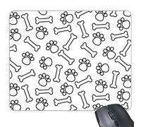 beatChong los Huesos de la Pata de línea de Dibujo Protege Slip-distinto del de Caucho Mousepad del Juego Alfombrilla de ratón Regalo del Amante del Animal doméstico Animal rectángulo