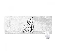 beatChong Matemáticas Trigonométricas Ilustración Vectorial Antideslizante Alfombrilla De Ratón Oficina Grande Juego Extendido Bordes Titched Regalo Estera Ordenador