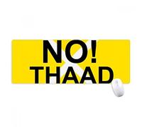 beatChong No A La Guerra contra El Pacifismo Thaad Amarilla Antideslizante Alfombrilla De Ratón Gran Juego Extendido Bordes De Oficina Titched Regalo Estera Ordenador