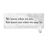 beatChong No Sabemos Lo Que Podemos Ser Antideslizante Alfombrilla De Ratón Oficina Grande Juego Extendido Bordes Titched Regalo Estera Ordenador