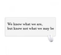 beatChong No Sabemos Lo Que Podemos Ser Antideslizante Alfombrilla De Ratón Oficina Grande Juego Extendido Bordes Titched Regalo Estera Ordenador