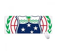 beatChong Oceanía Samoa Alfombrilla De Ratón Antideslizante Oficina Grande Juego Extendido del Emblema Nacional Bordes Titched Regalo Estera Ordenador
