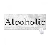 beatChong Palabra Elegante Alcohólica Alfombrilla De Ratón Antideslizante Gran Juego Extendido Bordes De Oficina Titched Regalo Estera Ordenador