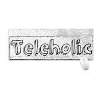 beatChong Palabra Elegante Teleholic Alfombrilla De Ratón Antideslizante Gran Juego Extendido Bordes De Oficina Titched Regalo Estera Ordenador