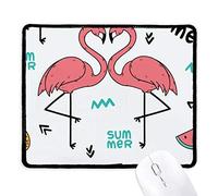 beatChong Pareja Amante del Flamenco Antideslizante Negro De La Oficina del Juego Alfombrilla De Ratón Bordes Cosidos Regalo