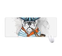 beatChong Perro Ropa Encantadora Ilustración De La Acuarela Antideslizante Alfombrilla De Ratón Oficina Grande Juego Extendido Bordes Titched Regalo Estera Ordenador