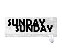 beatChong Personajes Elegante Domingo Antideslizante Alfombrilla De Ratón Oficina Grande Juego Extendido Bordes Titched Regalo Estera Ordenador