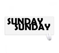 beatChong Personajes Elegante Domingo Antideslizante Alfombrilla De Ratón Oficina Grande Juego Extendido Bordes Titched Regalo Estera Ordenador