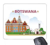 beatChong Pintado a Mano la construcción de la Ciudad Botswana Cultura Elementos rectángulo de Goma Antideslizante Mousepad del Regalo del cojín de ratón del Juego