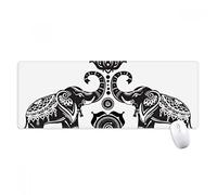 beatChong Pintar Amigo Elefante Dos Oficinas Grande Juego Extendido Feliz Antideslizante Alfombrilla De Ratón Bordes Titched Regalo Estera Ordenador