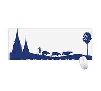 beatChong Reino De Tailandia Cultura Costumbres Antideslizante Alfombrilla De Ratón Grandes Oficinas Titched Bordes Juego Extendido Regalo Estera Ordenador