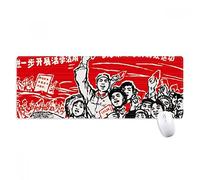beatChong Rojo De Mao Zedong Sombrero del Indicador Antología Antideslizante Alfombrilla De Ratón Oficina Grande Juego Extendido Bordes Titched Regalo Estera Ordenador