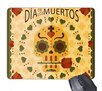 beatChong Rose del cráneo Feliz el día de la Goma Mousepad del Juego Alfombrilla de ratón Regalo Dead méxico Cultura rectángulo Antideslizante