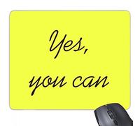 beatChong sí se Puede Cita Inspirada de Deslizamiento distinto del de Caucho Regalo de Mousepad del cojín de ratón del Juego dichos rectángulo