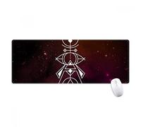 beatChong Símbolo del Universo De Tótem Patrón De La Geometría Antideslizante Alfombrilla De Ratón Grandes Oficinas Titched Bordes Juego Extendido Regalo Estera Ordenador