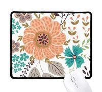 beatChong Sol De La Flor Flor De La Planta De Pintura Antideslizante Negro De La Oficina del Juego Alfombrilla De Ratón Bordes Cosidos Regalo