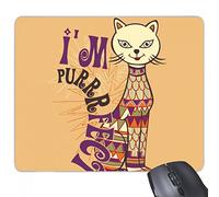 beatChong soy Lema Colorida del Gato proteja Animal Pet Lover rectángulo no Slip-Goma Mousepad del Juego Alfombrilla de ratón Regalo