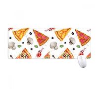 beatChong También Adorable Comida De Pizza Ilustrado Modelo Antideslizante Alfombrilla De Ratón Grandes Oficinas Titched Bordes Juego Extendido Regalo Estera Ordenador
