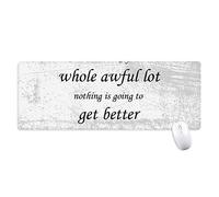 beatChong Todo Cambia Si A Alguien Le Gusta Que Antideslizante Alfombrilla De Ratón Grandes Oficinas Titched Bordes Juego Extendido Regalo Estera Ordenador