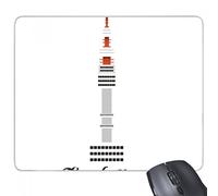 beatChong Torre de Seúl en Corea del rectángulo de Goma Antideslizante Mousepad del Juego Alfombrilla de ratón Regalo