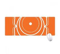 beatChong Tótem Patrón De Círculo Símbolo De La Flor Alfombrilla De Ratón Antideslizante Grandes Oficinas Titched Bordes Juego Extendido Regalo Estera Ordenador